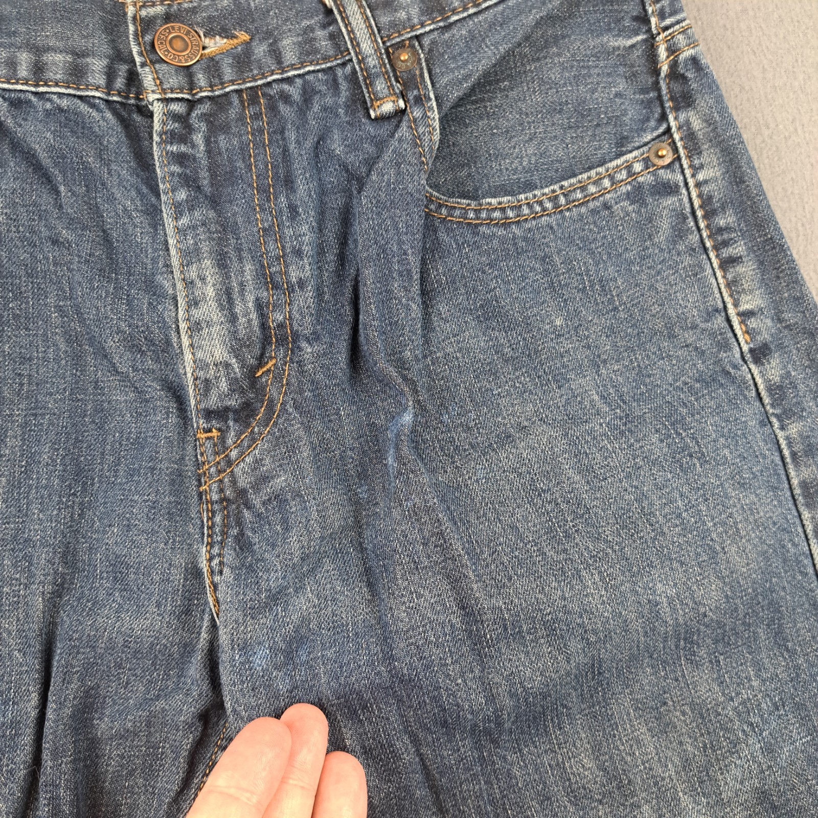 Levi’s 569 Loose Straight Denim Jeans Men’s 30×30 (Fits 30X28) Distressed
