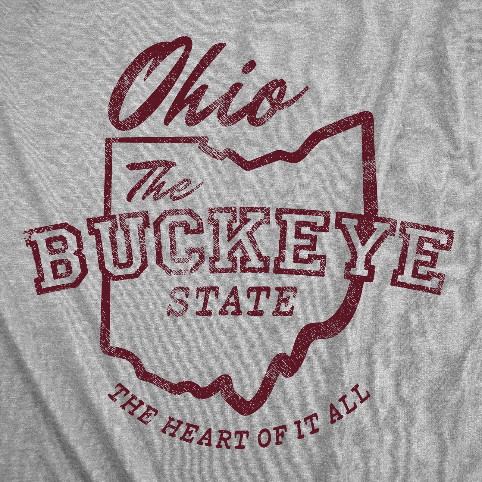 Mens Funny T Shirts Ohio The Buckeye State Sarcastic Graphic Novelty Tee For Men
