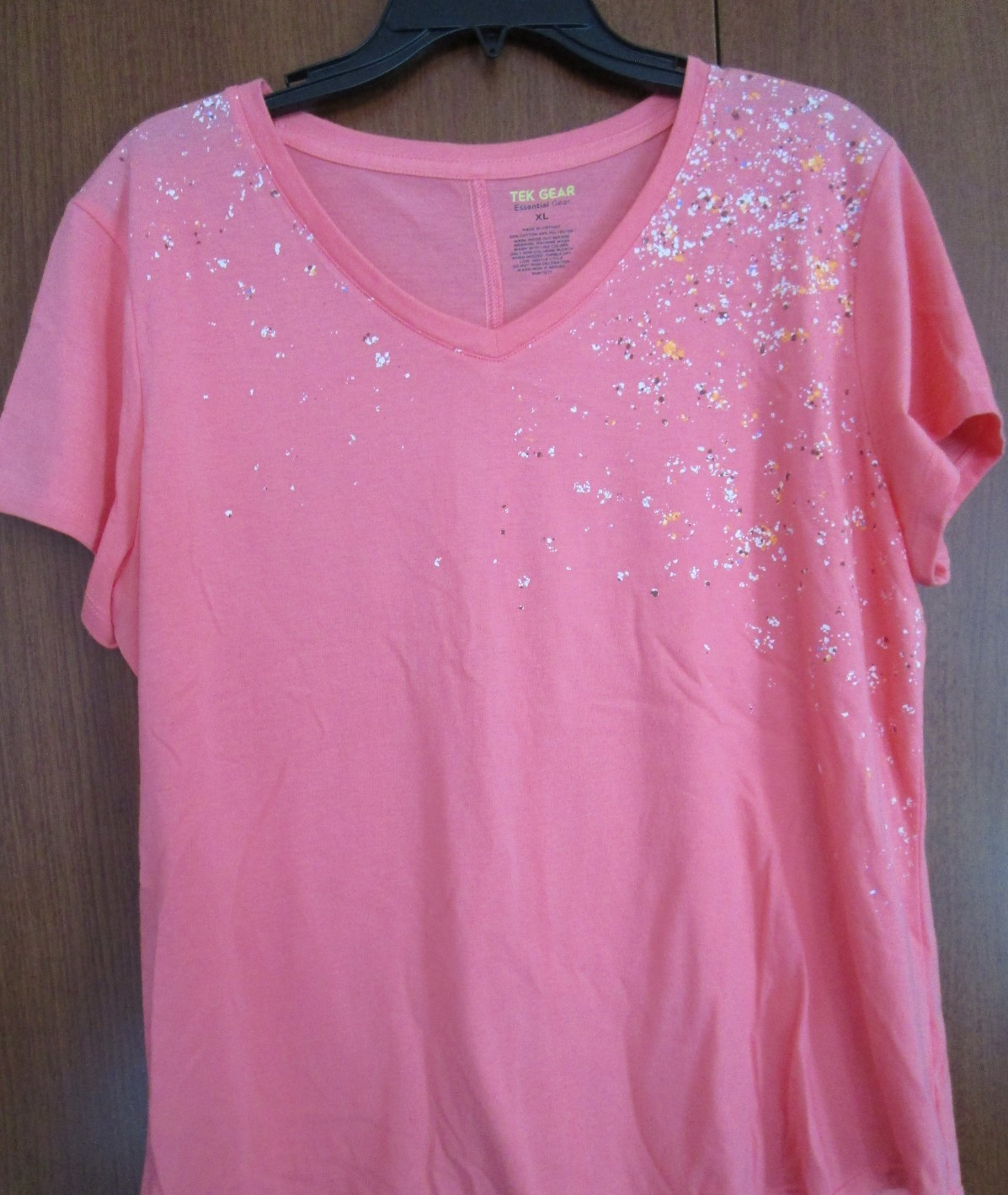 Tek Gear Essential Tunic Top SS Sz XL Polyester Cotton Chest 44 Length 26.5 in