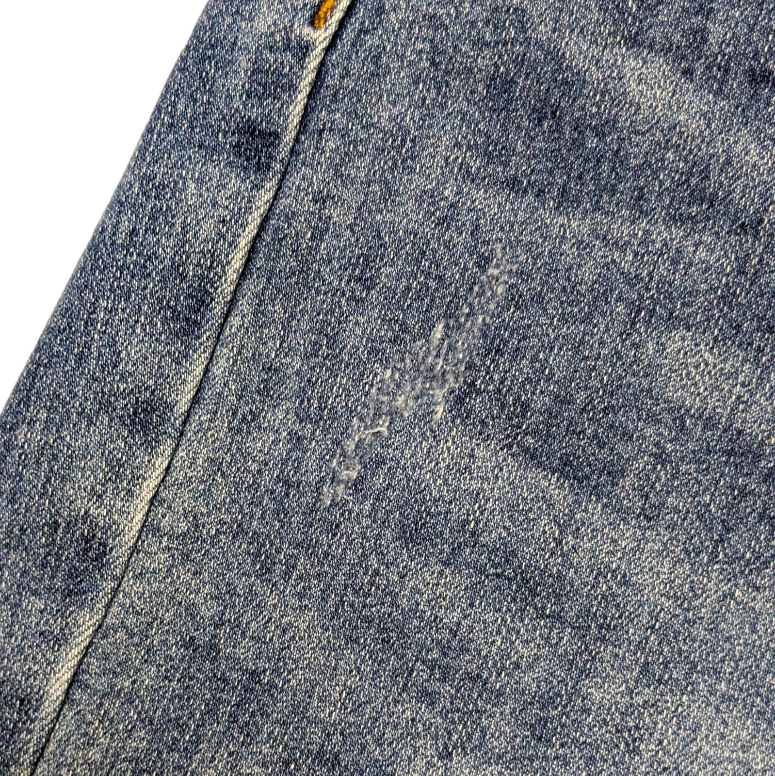 Risen Jeans Womens 2XL Blue Raw Hem Comfort Stretch Denim Lightly Distressed