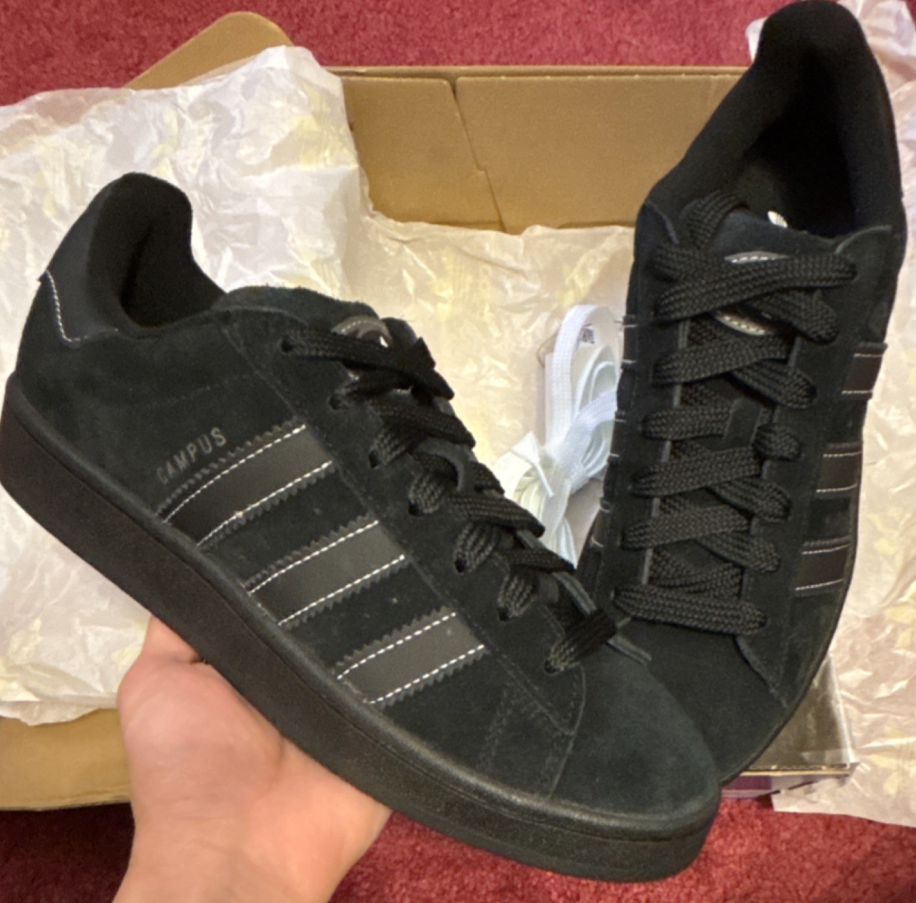 adidas Campus 00s Black White Contrast Stitching Men’s 2023 IF8768
