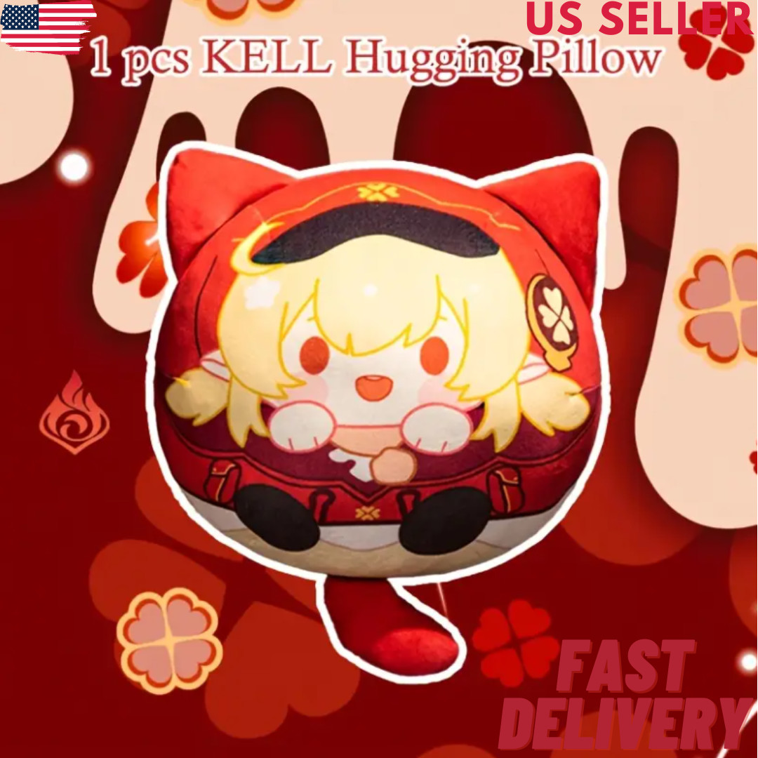 13.7IN Genshin Impact Klee Plush Doll Anime Soft Stuffed Pillow Plushie Toys US