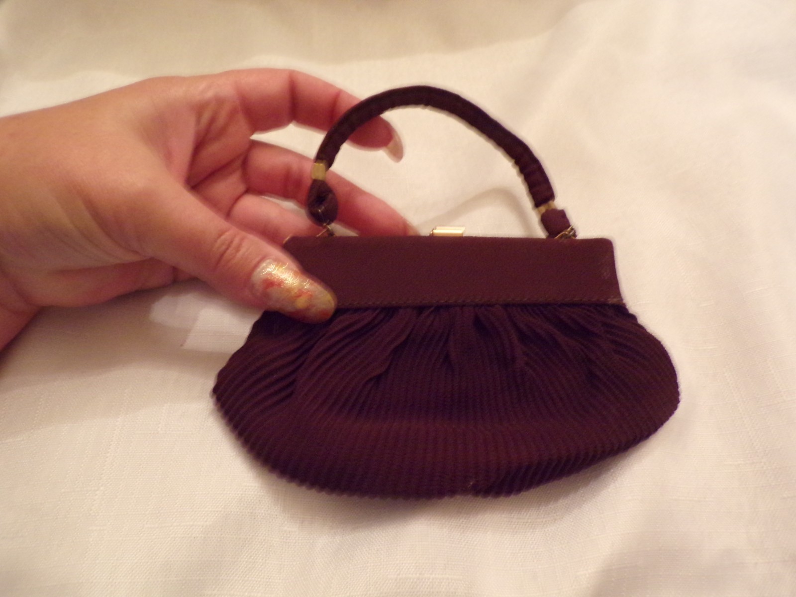 Antique Brown Small Handbag JEMCO 1925