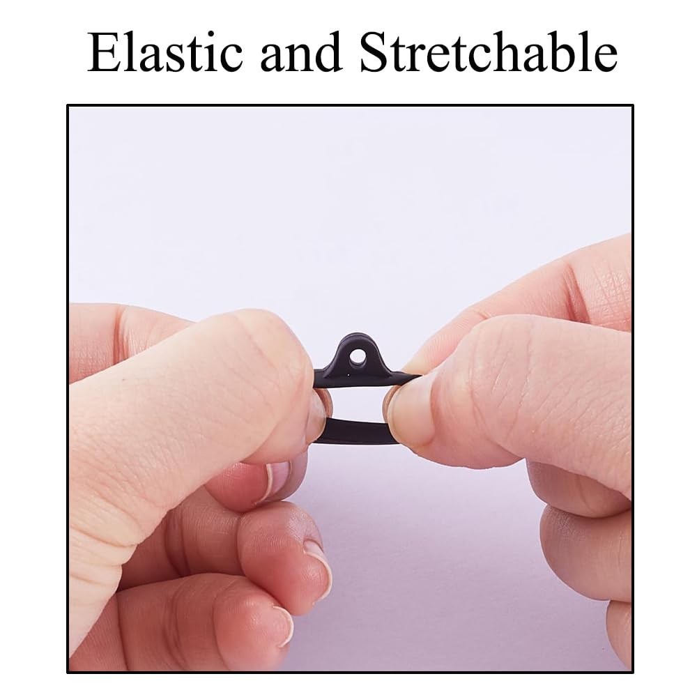 60 Pieces Anti-Lost Silicone Rubber Rings, Pen Holder for Lanyard, Necklace L…