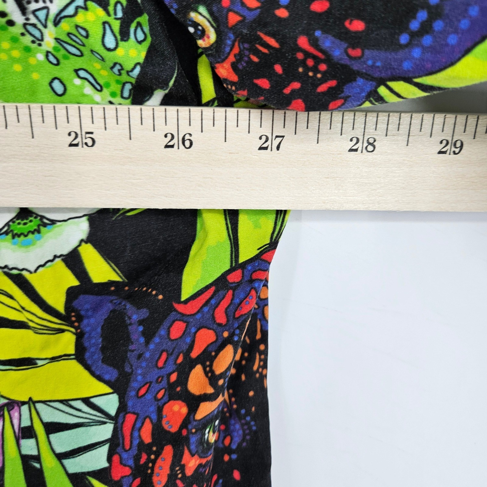 Moon Dog Shirt Mens XL Button Up Short Sleeve Handmade Jungle All Over Print