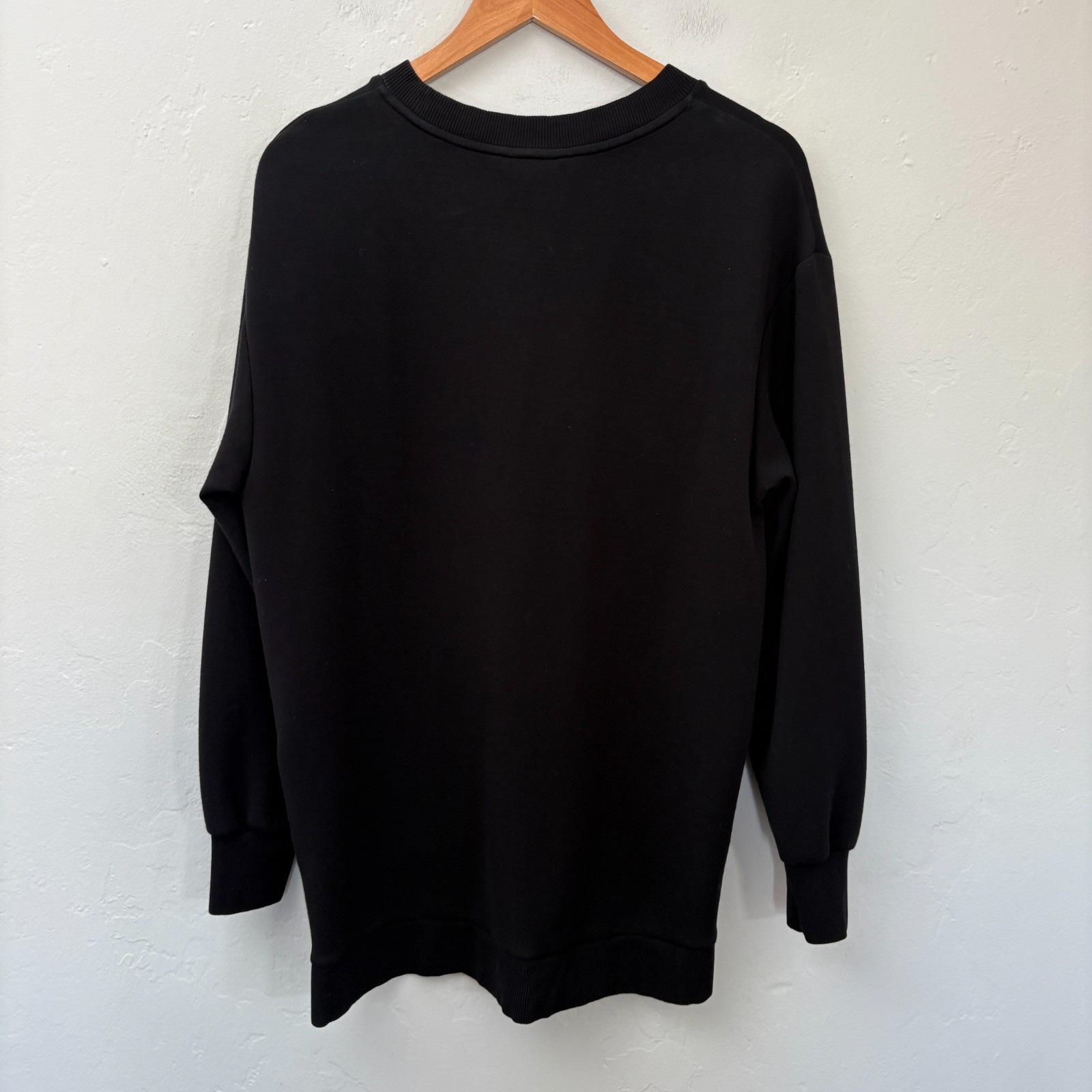 Varley Doublesoft Charter Sweatshirt 2.0 Women Size Medium Black Pullover FLAW