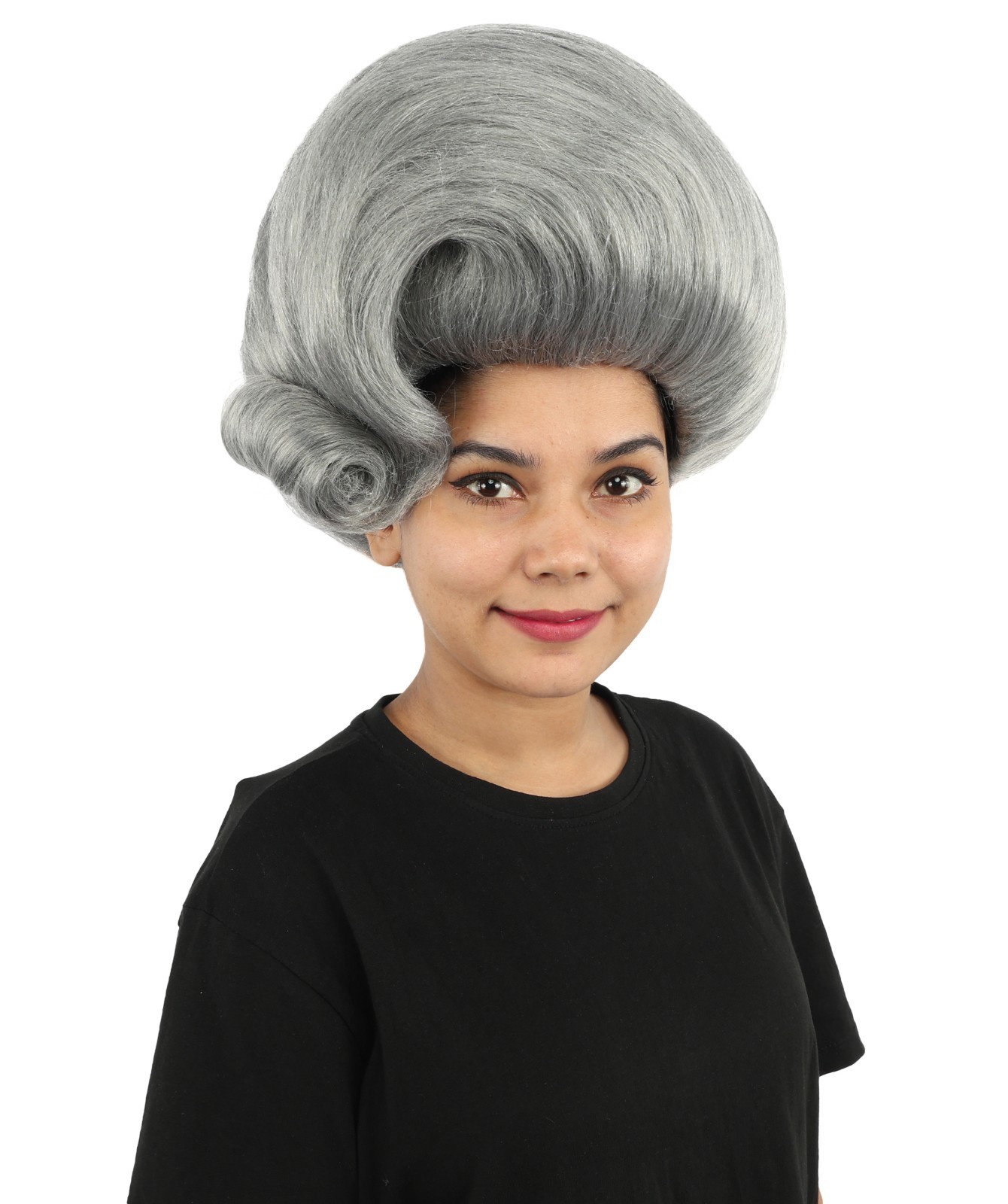 Architectural Beehive Wig, Monochromatic steel grey, create of synthetic fiber