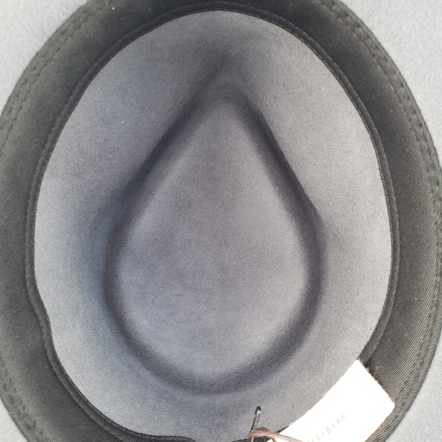 Will & Bear Calloway Ash Wide Brim 100%Wool Unisex Hat Small Gray Fedora Rancher