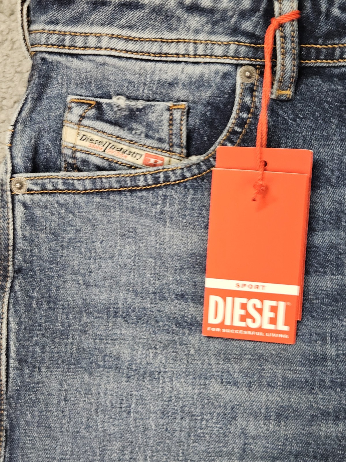 Diesel Thommer R Jeans Men’s 29×32 Slim Skinny Stretch Blue Denim NWT $250