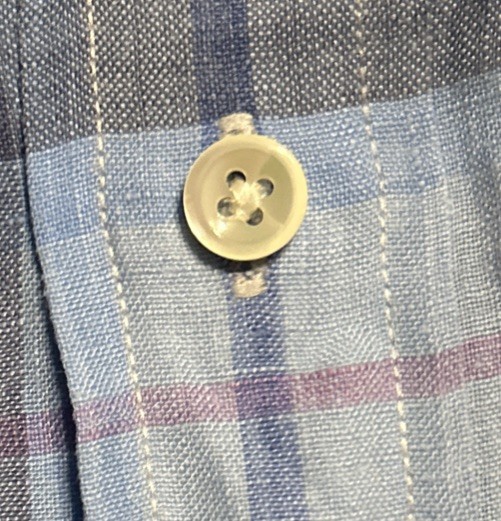 Vineyard Vines Men’s Classic Fit Murray 100% Linen Plaid Long Sleeve Shirt Sz Lg