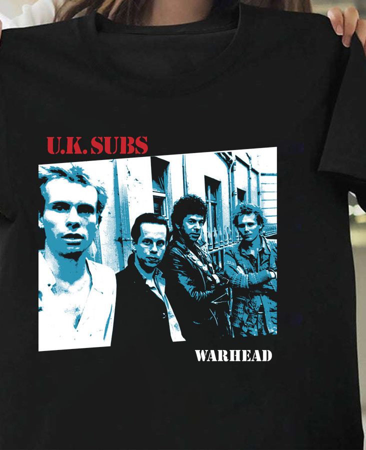Warhead – U.K. Subs Black Cotton T-Shirt FUll size S-5XL Unisex CL203