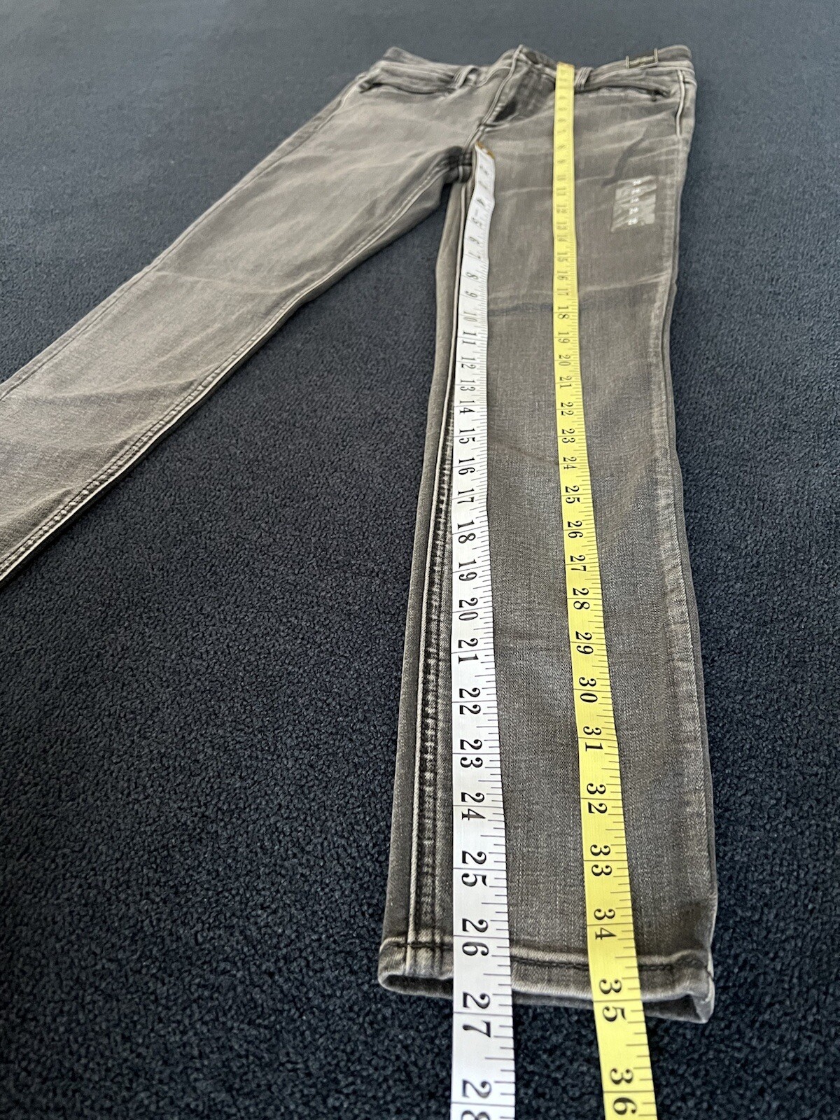 Abercrombie & Fitch Super Skinny Ankle Jeans Grey Denim 26 New Gray Vintage NWT