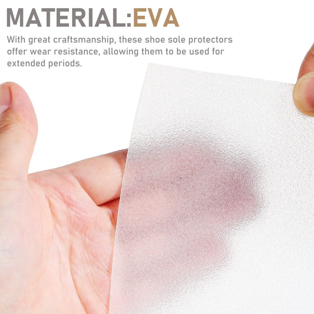 Durable Eva Sole Protector Stickers Non Slip Adhesive Shoe Bottom Pads White