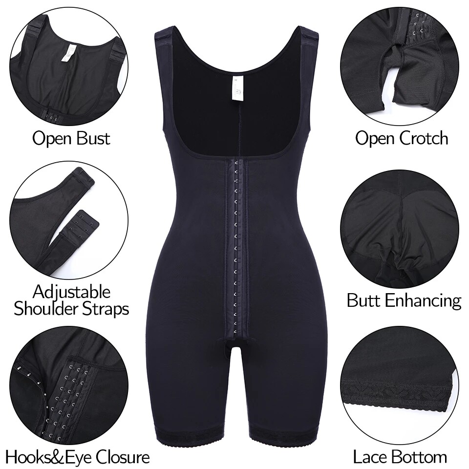 Fajas Colombianas Shapewear Butt Lifter Postpartum Reductoras Body Shaper Girdle