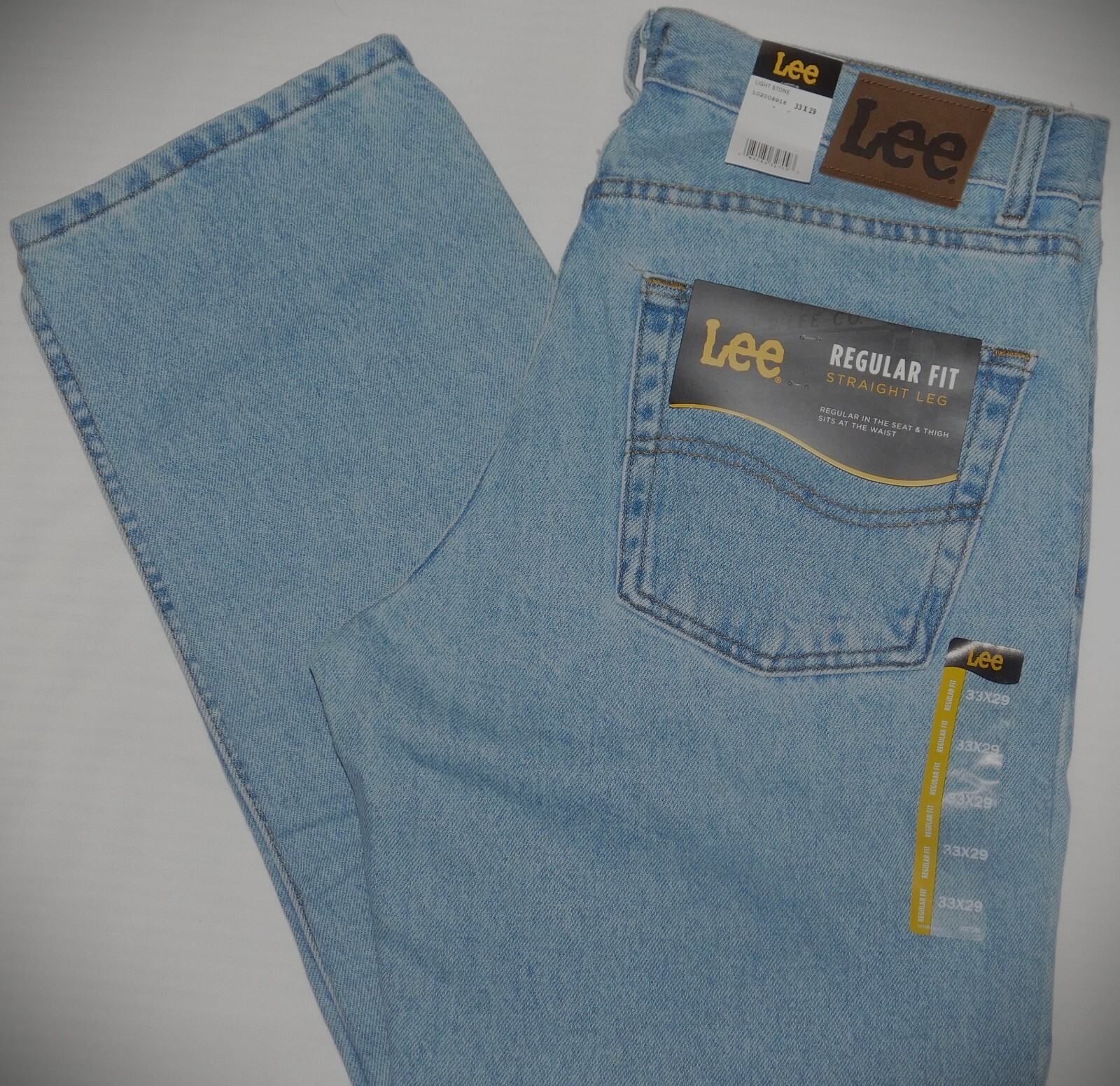 LEE Regular Jeans Straight Leg Regular Seat & Thigh At Waist Light Stone Blue