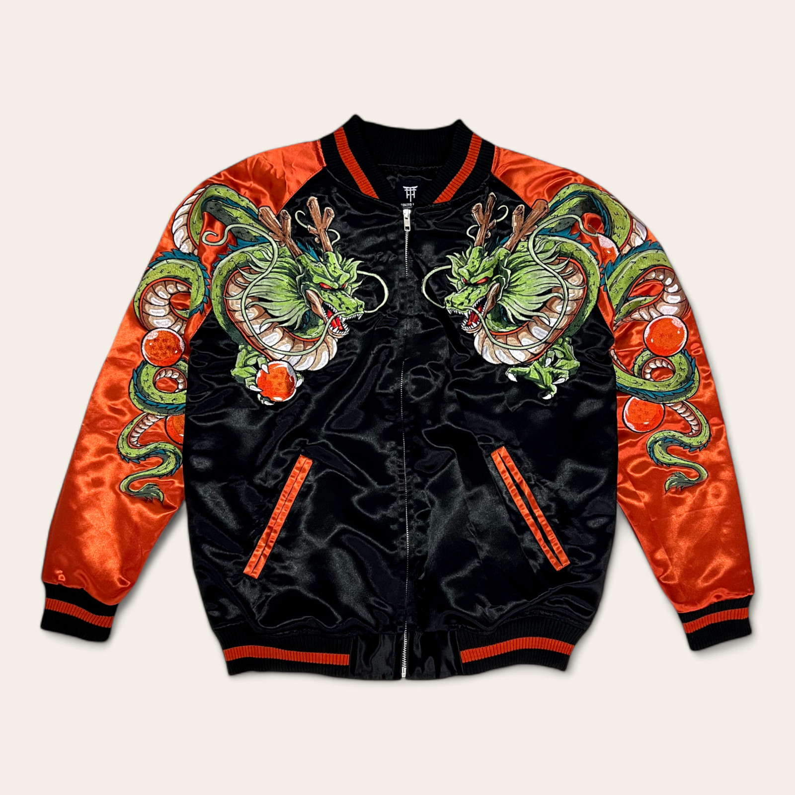 Dragon Ball Z Goku & Shenron Embroidered Anime Sukajan Souvenir Bomber Jacket