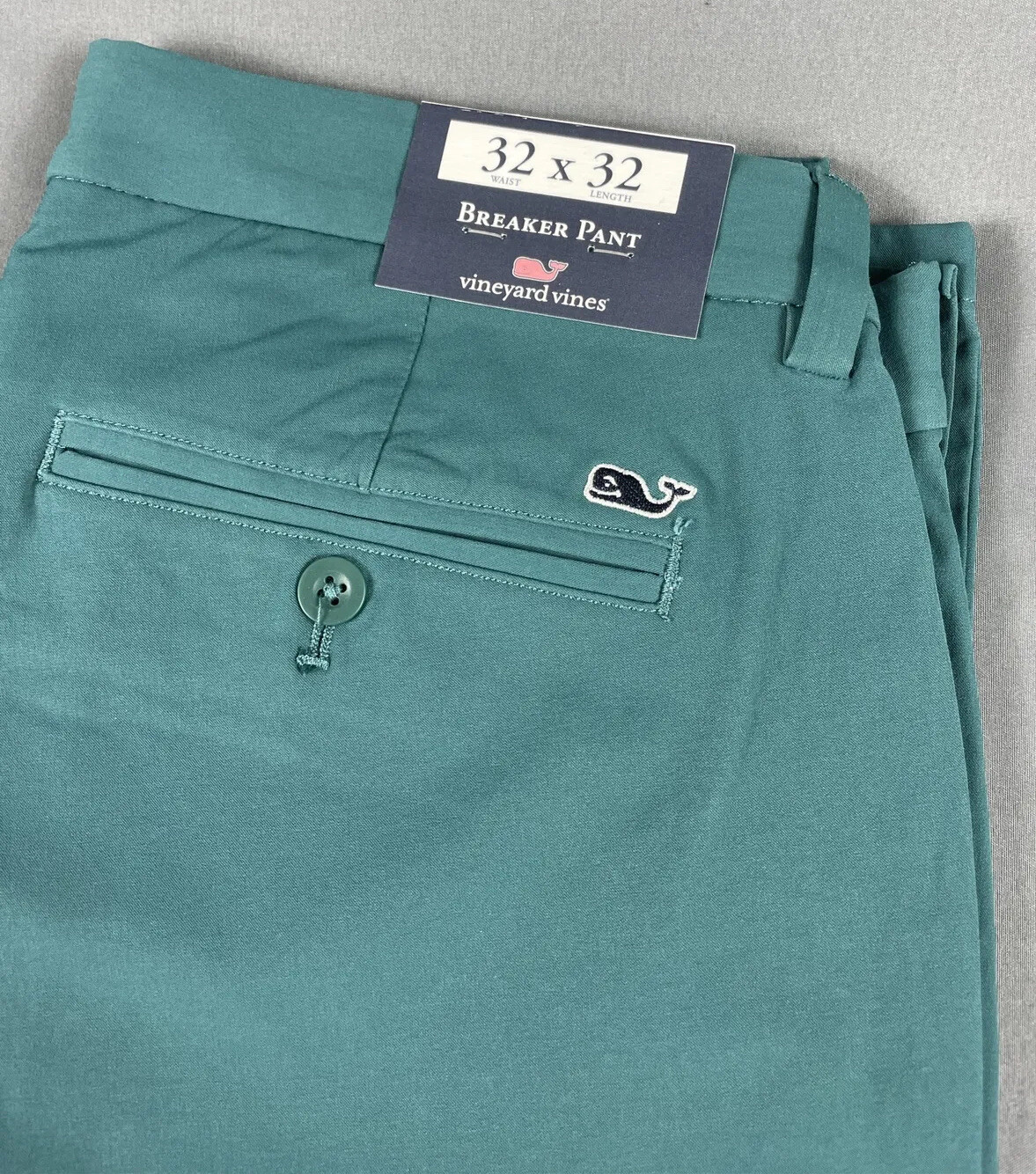 Vineyard Vines Golf Pants Performance Breaker 32 x 32 Green Nylon Spandex NWT