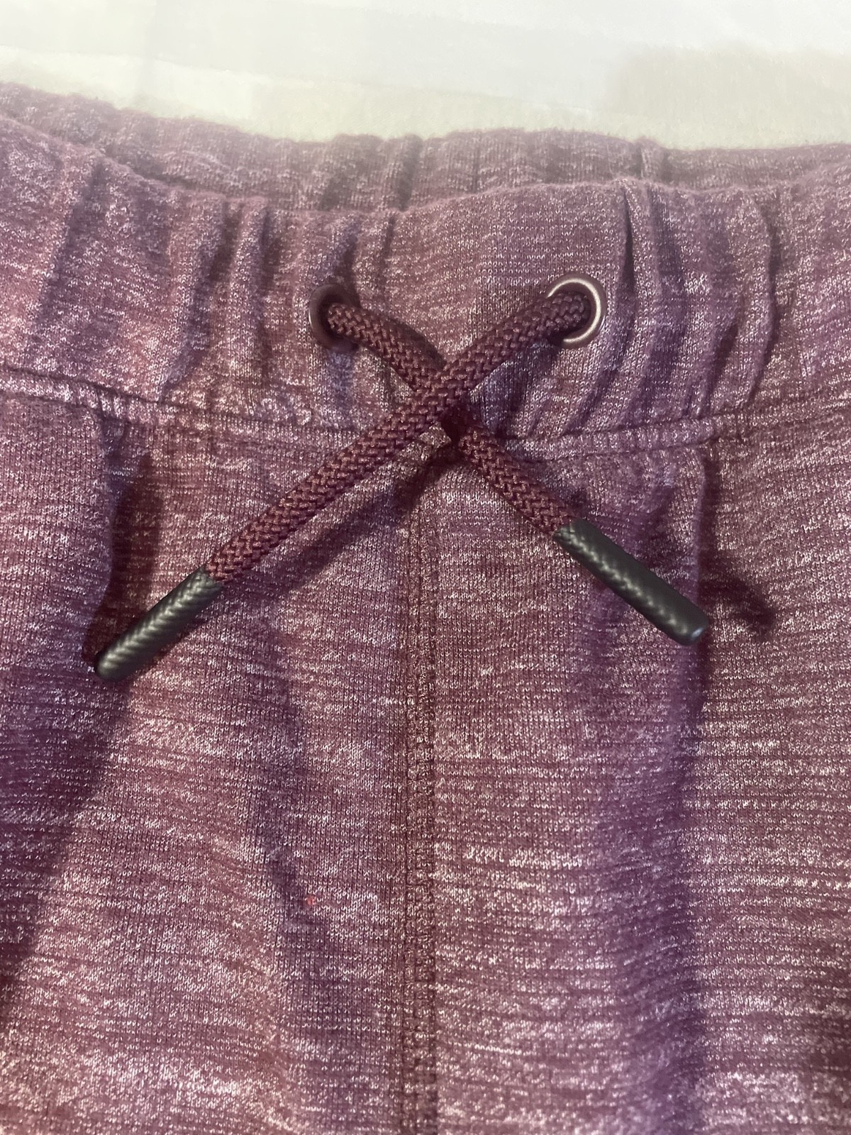 All In Motion Boys Jogger Sweatpants Burgundy Heather Size L 10/12 Athletic Draw