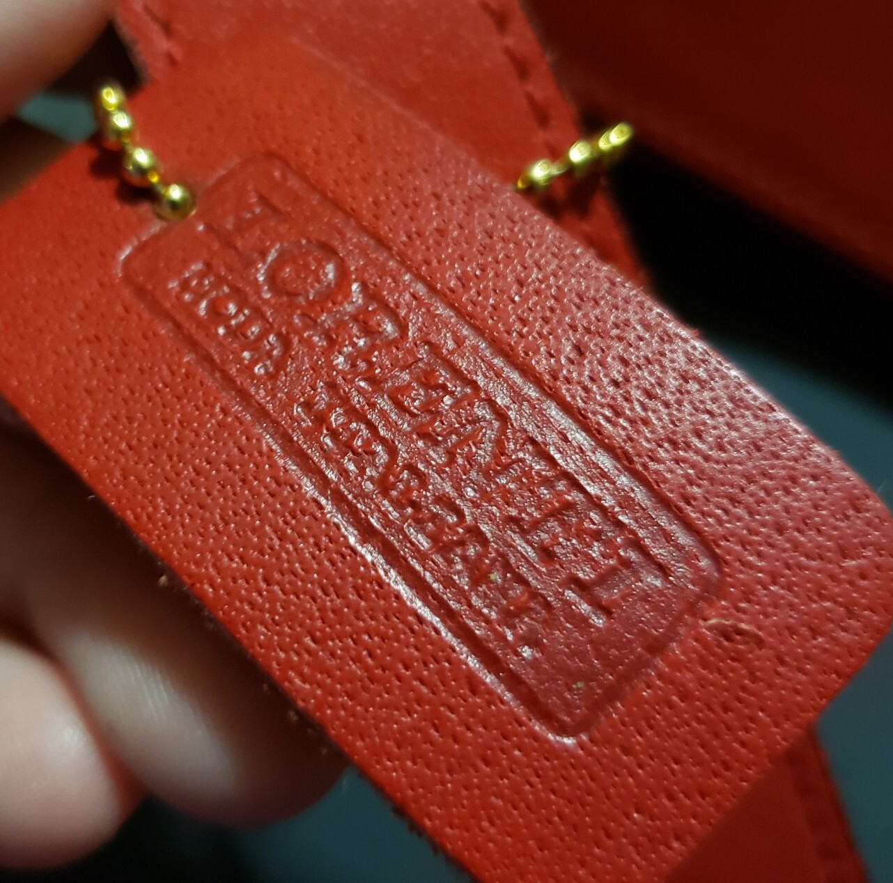Lorenti Moda Italiana Red Square Box Cross Body Purse Shoulder Bag ~9.5″ x ~8.75