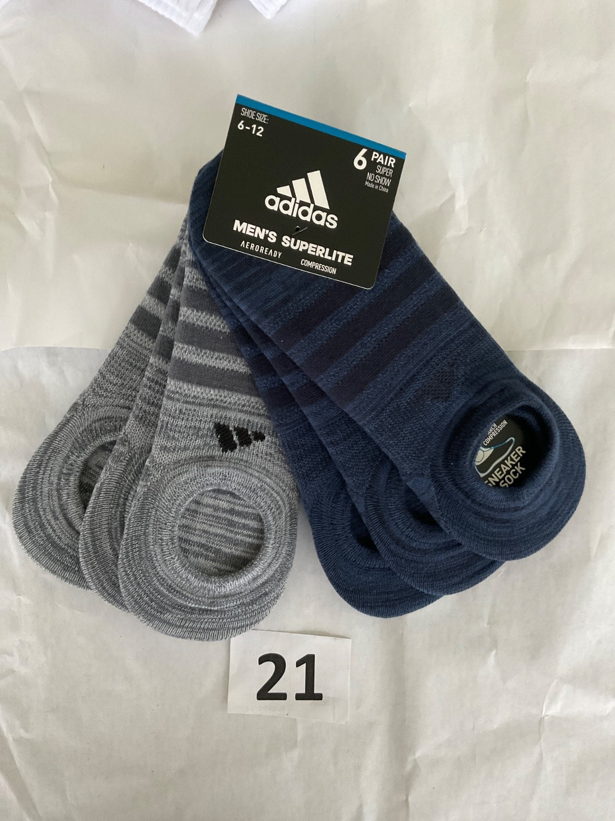 Adidas Low Cut No Show Crew Socks Men New Tags Black Gray White Blue Green