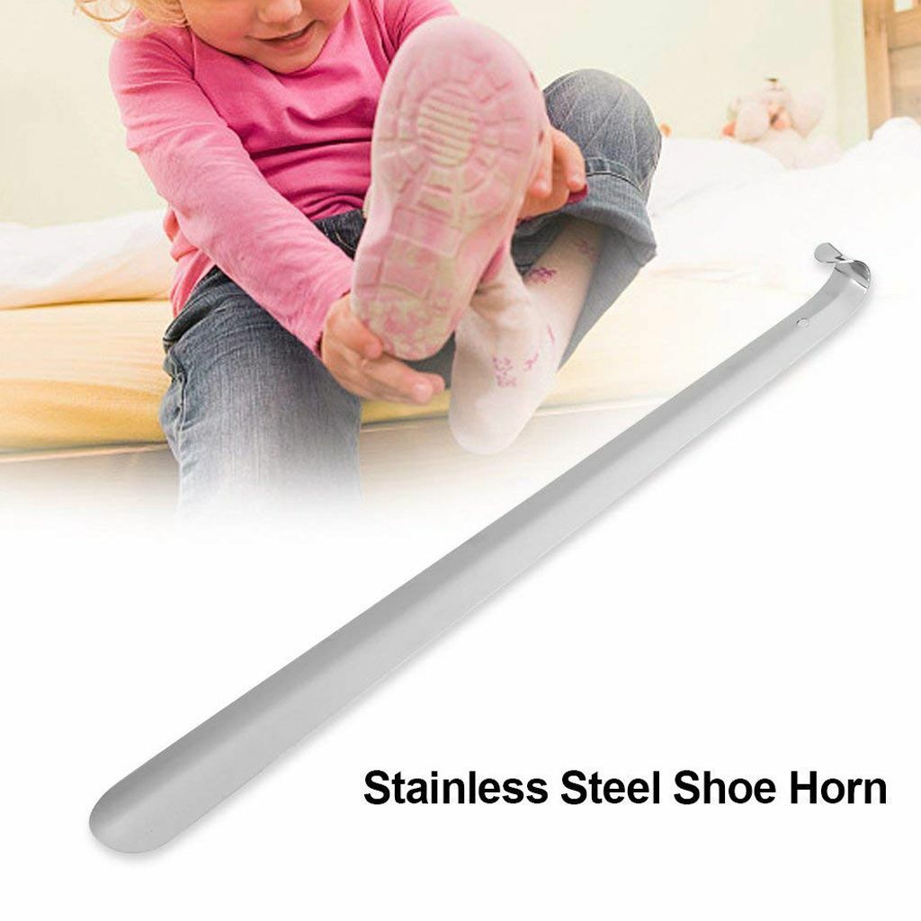 11.8″ Extra Long Handle Shoe Horn Stainless Steel Handled-Metal Shoehorn Horns