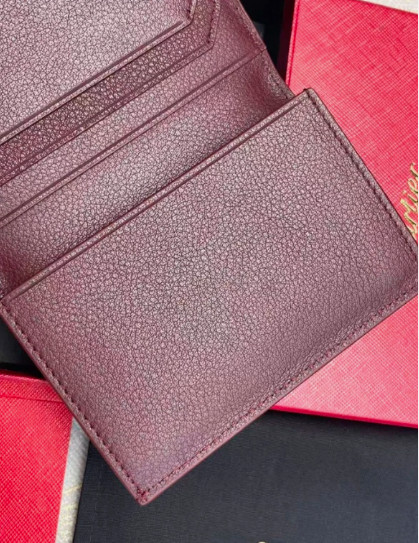 Cartier Must de Cartier Red Leather Calfskin 4CC Card Holder Wallet