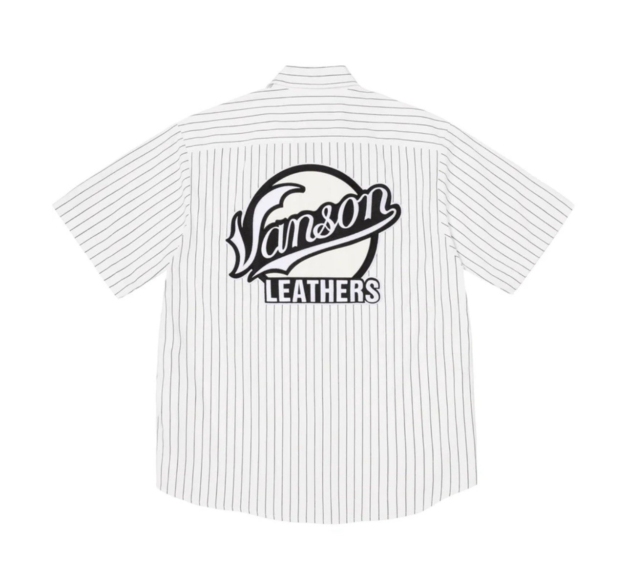 Supreme x Vanson Leathers Work Shirt White Stripe Button Up – Size Medium – NEW