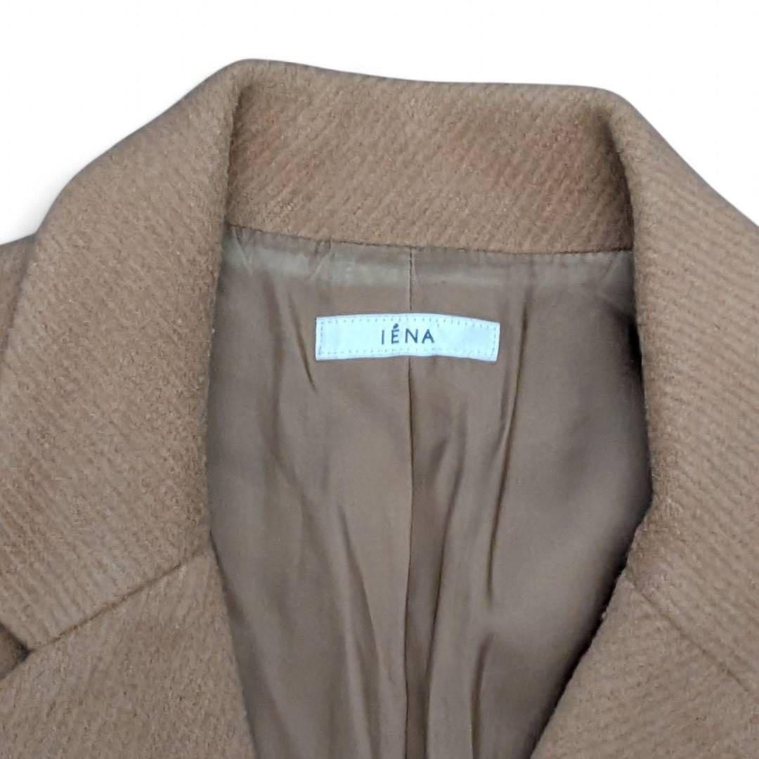 IENA Women’s Cashmere Blend Chester Coat Brown Long S Excellent Japan