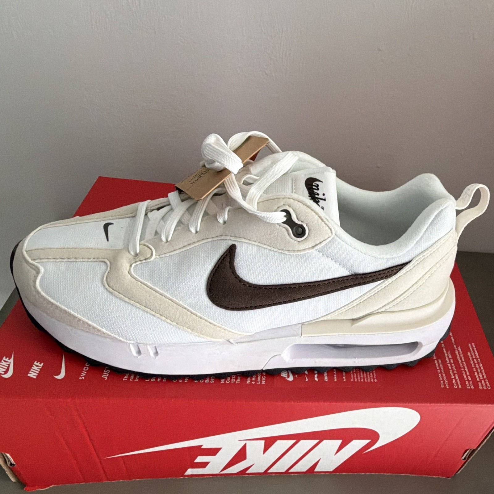 Nike Air Max Dawn Women’s Mesh Low Top Lace-Up Sneakers DC4068-102