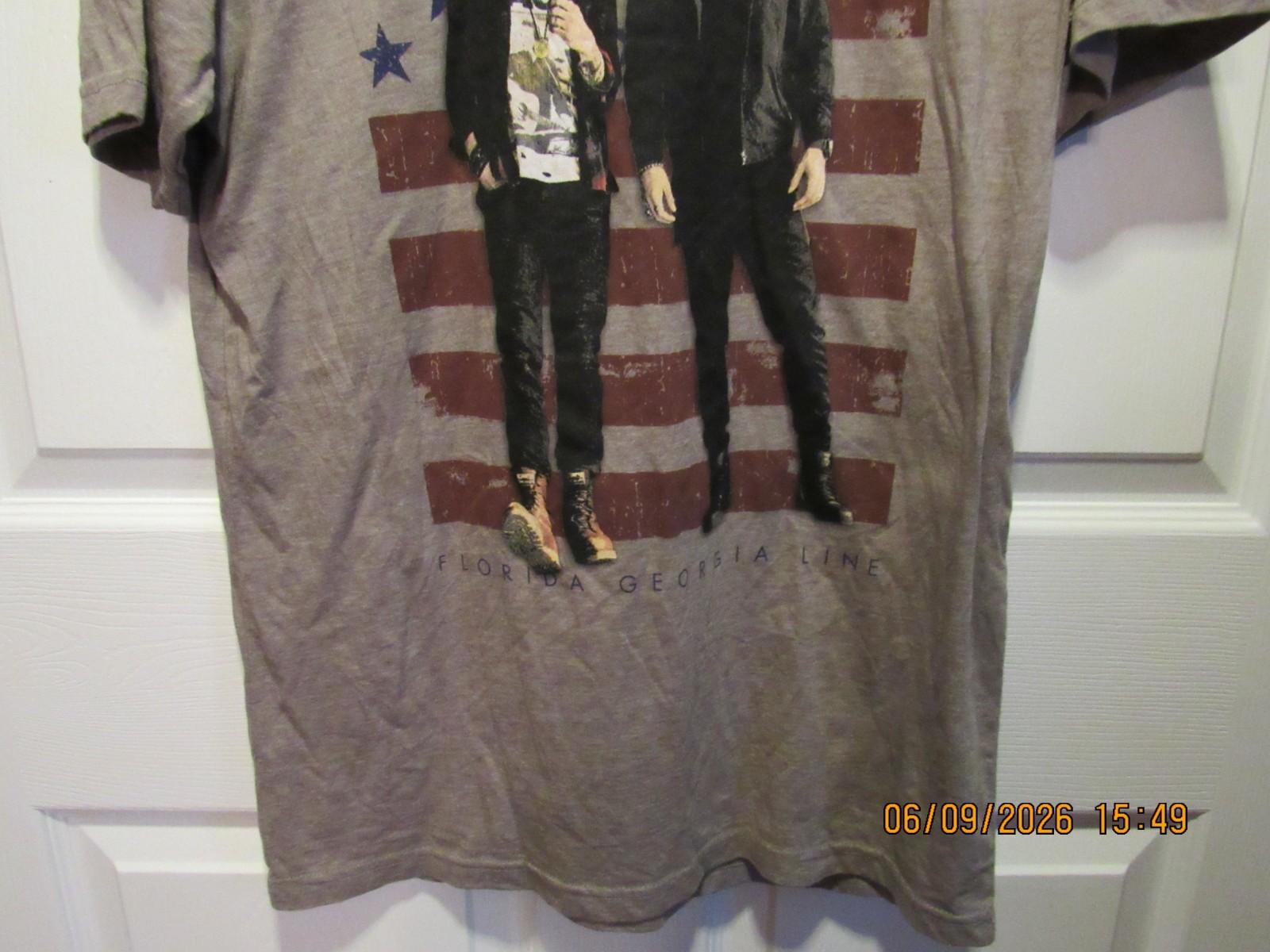 Womens Next Level Shirt Top Blouse Florida Georgia Line Tour Medium M Grey