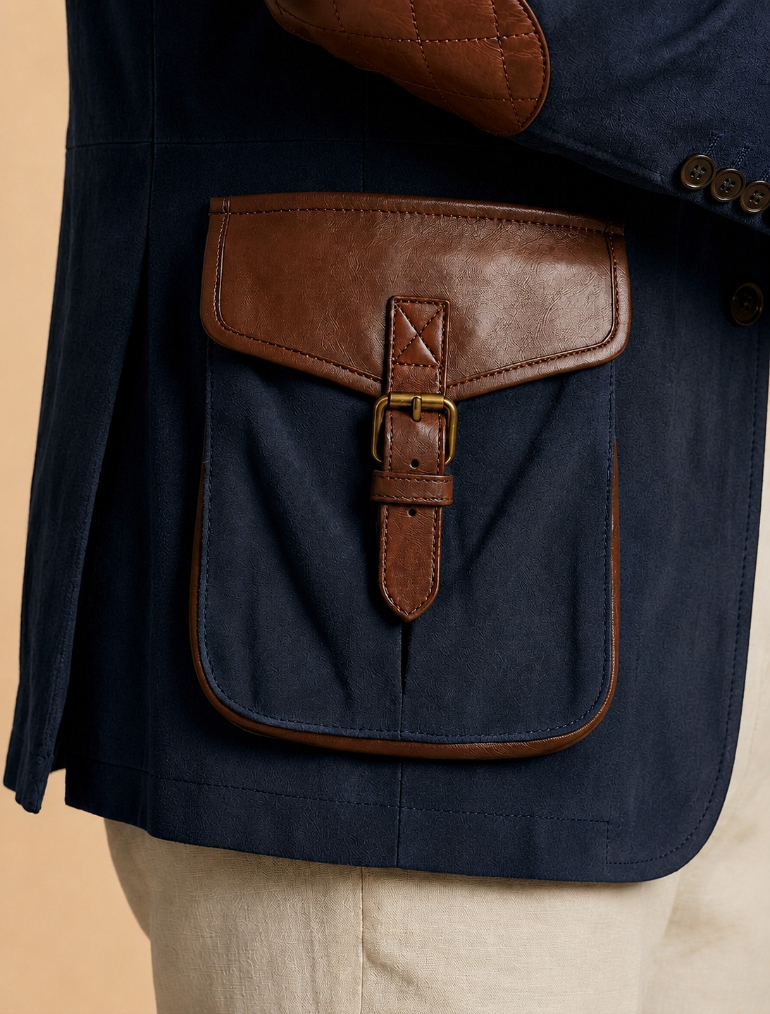 Men Real Suede Leather Blazer Jacket Premium