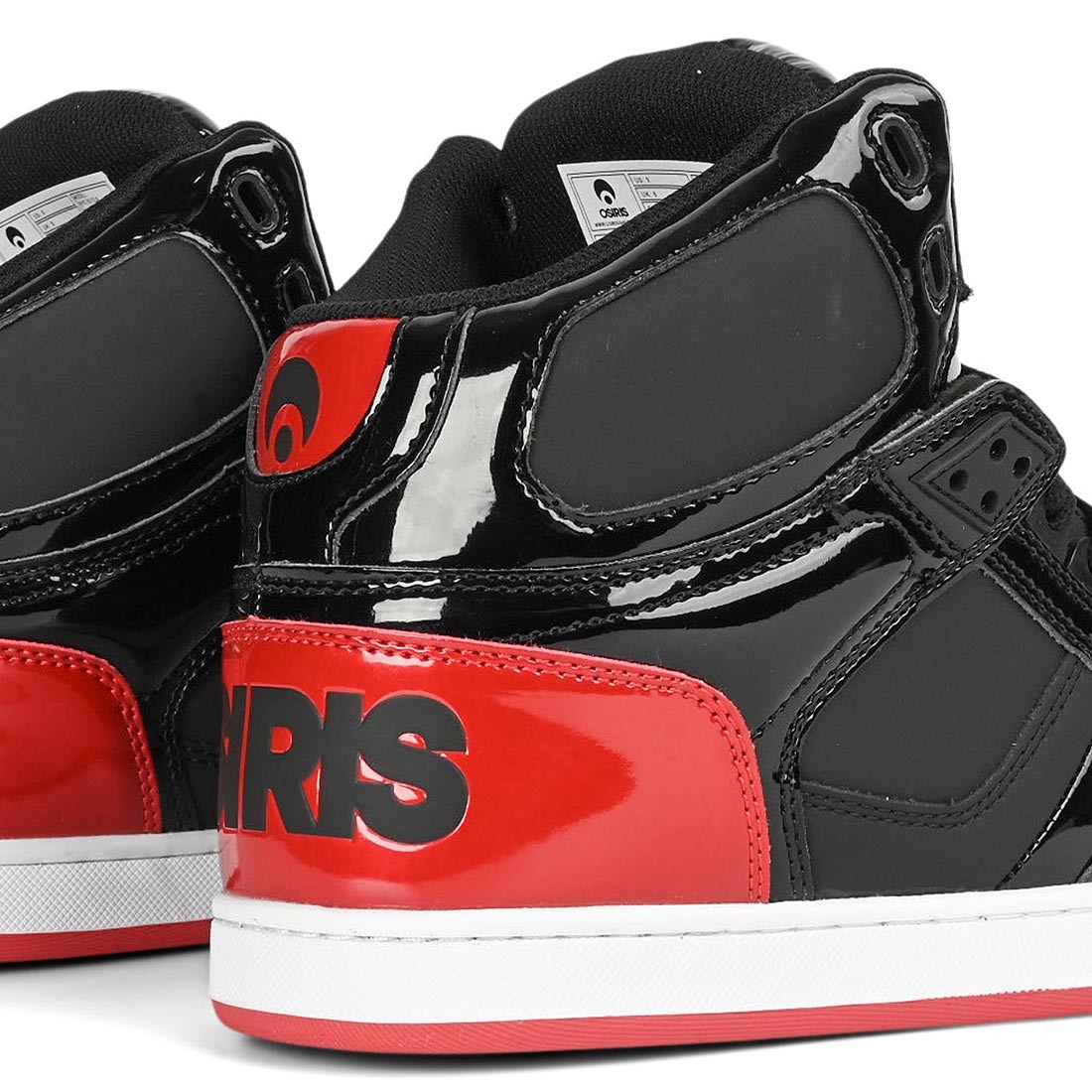 Osiris NYC 83 CLK High Top Shoes – Black/Black/Red