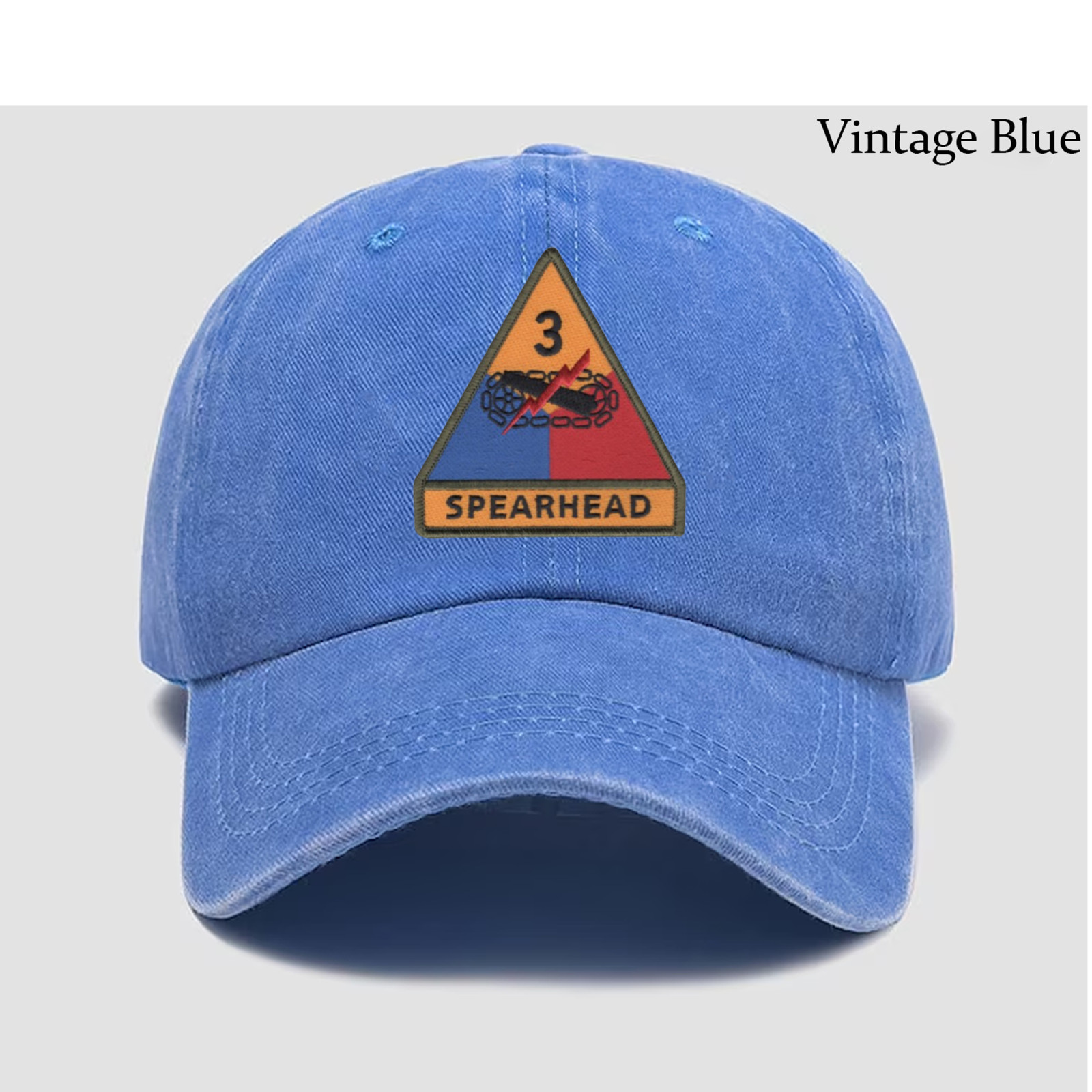 Embroidered Hat U.S Army 3rd Armored Division, Veteran Cap, Trucker Hat, Gift