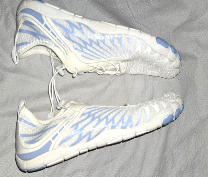 Hike Footwear HF Size 40 White Blue Flexible Barefoot Shoes unisex see chart