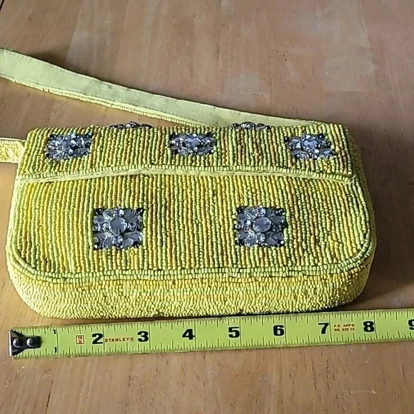 Anthropologie Fiona Beaded Bag Geometric Edition