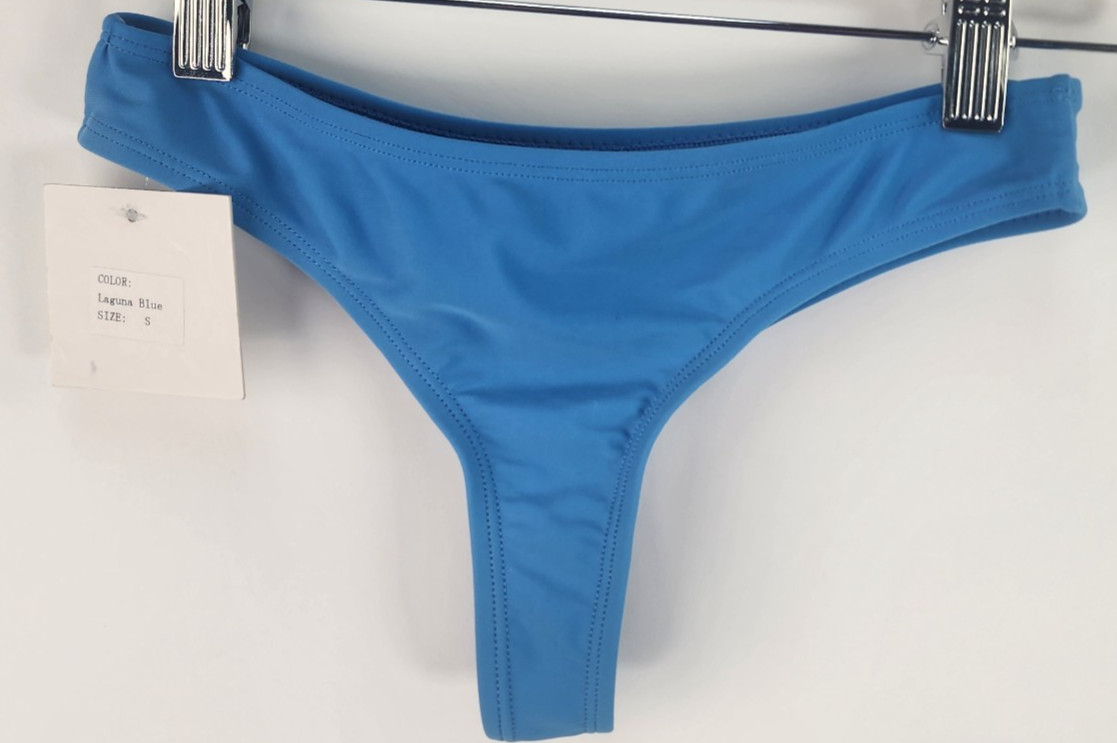 Boutine LA Bikini Bottom Women’s S Laguna Blue Stretch Swim