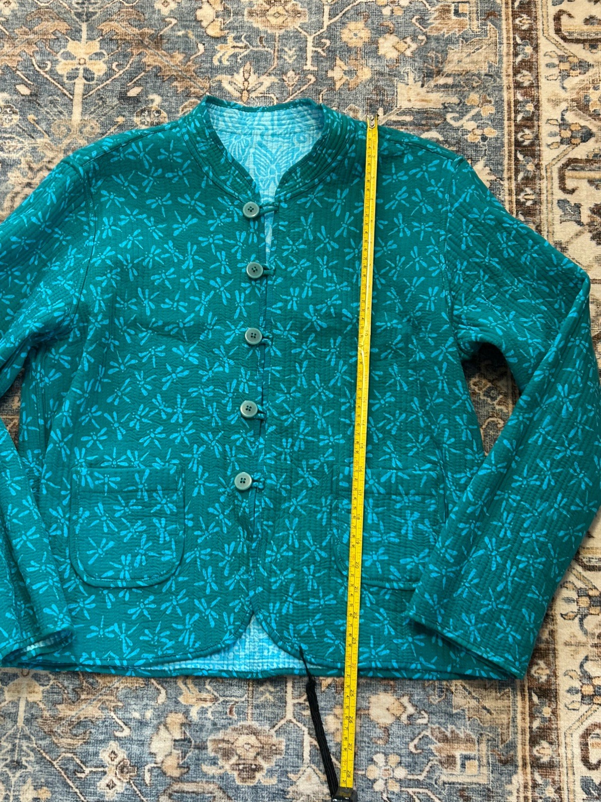 Casual Studio Reversible Quilted Jacket Women’s Size Large EUC