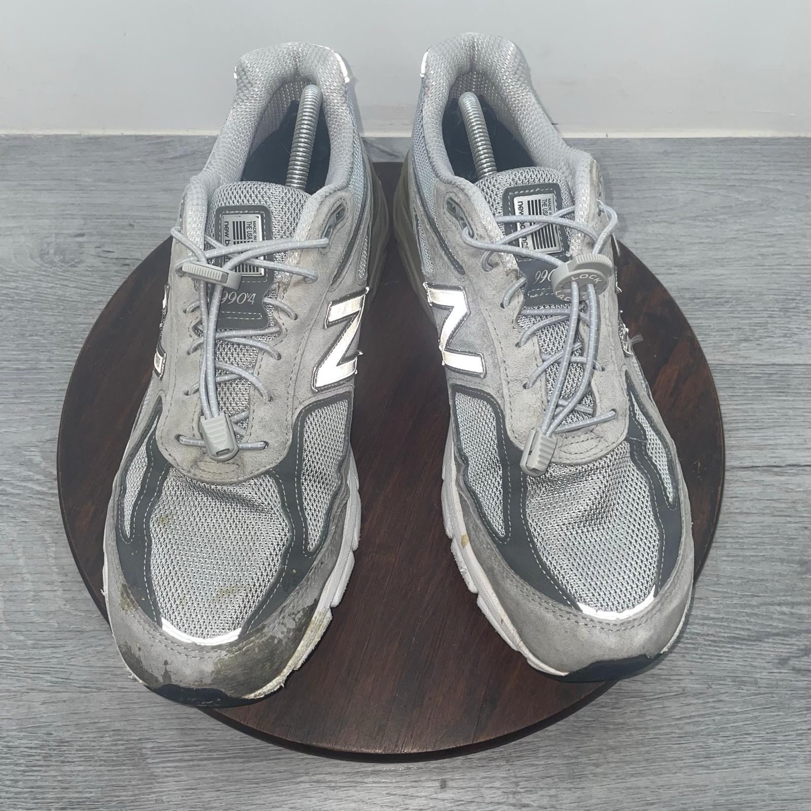 NEW BALANCE Shoes Mens Size 12 D Gray 990v4 Walking Sneakers M990GL4 USA Made
