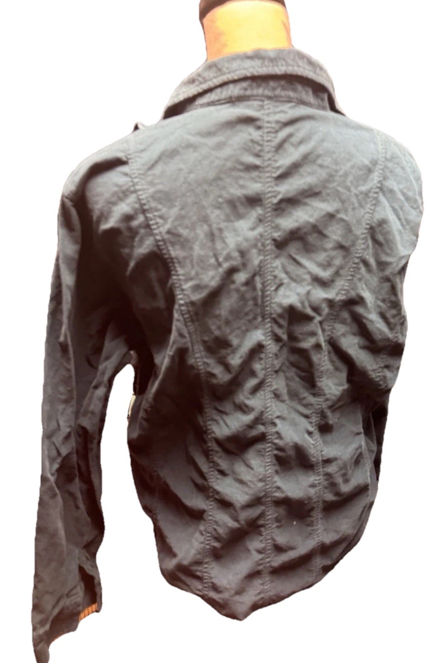 Lemongrass Corduroy Blue Structured Long Sleeve Button Up Shirt 90s Style XL