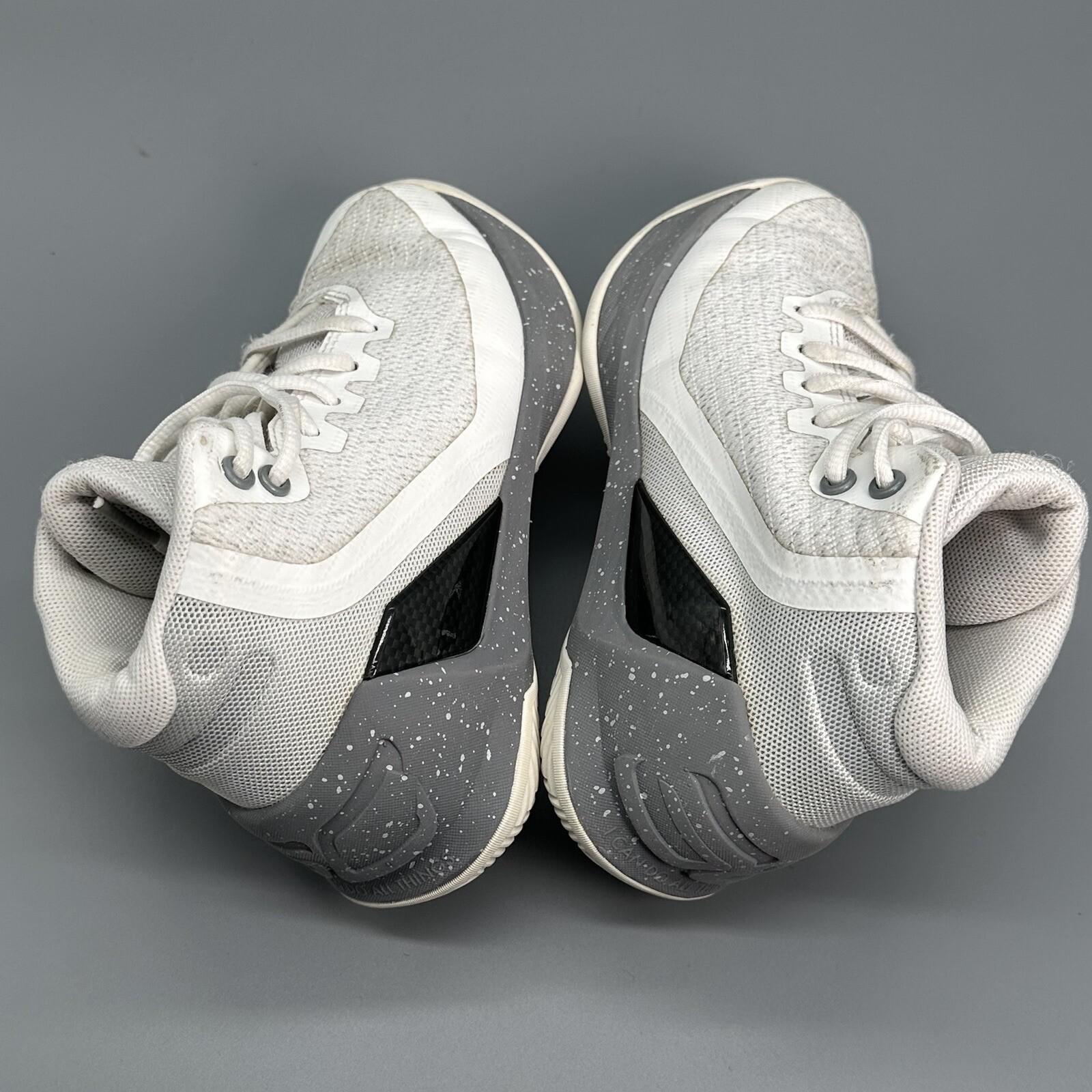 Under Armour Steph Curry Gray White Basketball Shoes Sneakers Boys Kids Sz 11K