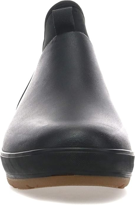 Staheekum Men’s Waterproof Neoprene Ankle Rain Boot Outdoor Hiking Comfort Black