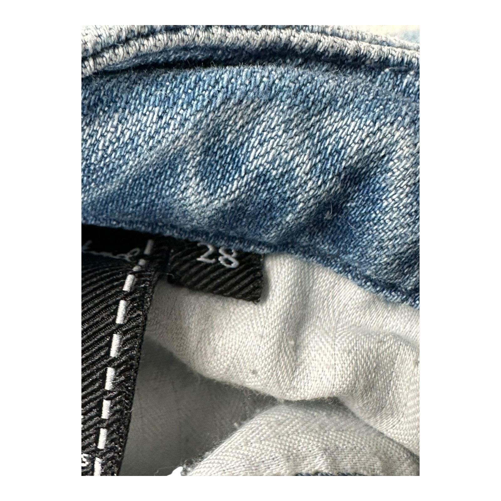 7 For All Mankind The Skinny Jeans Light Wash Distressed Size 28