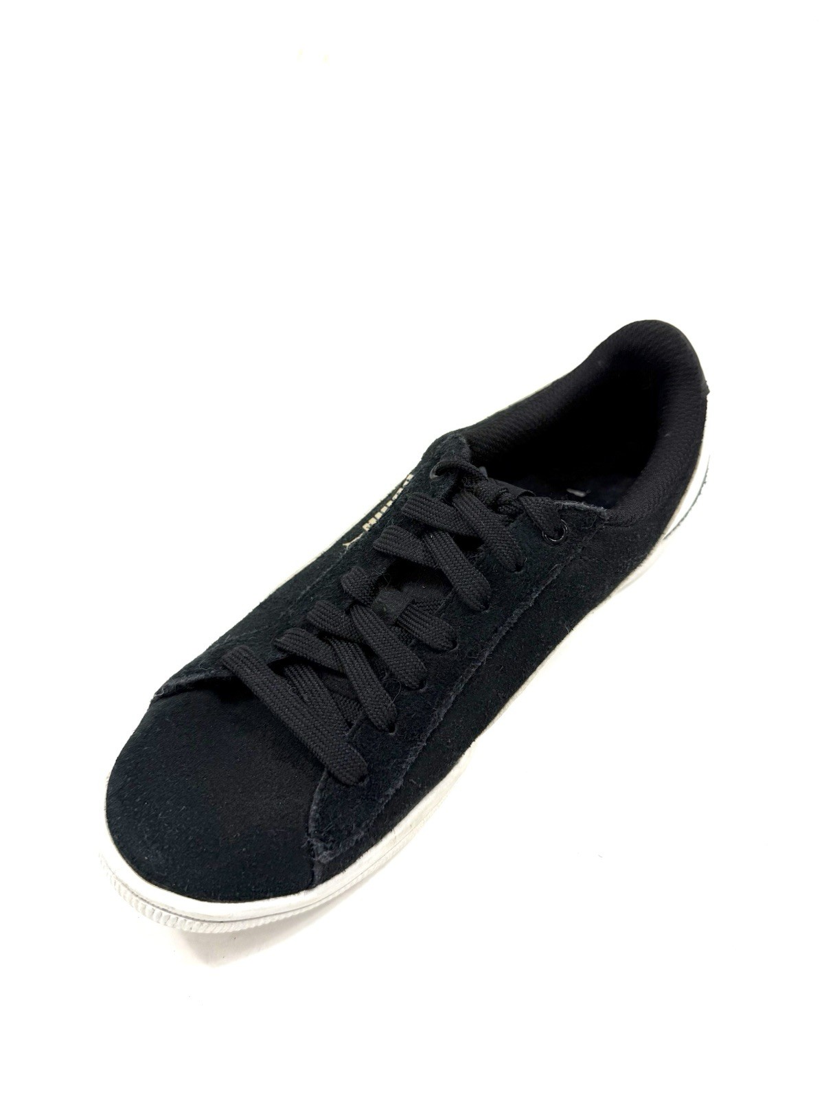 PUMA Classic Lace Up Youth Boys Black White Sneakers Casual Shoes 36 /22.5 CM