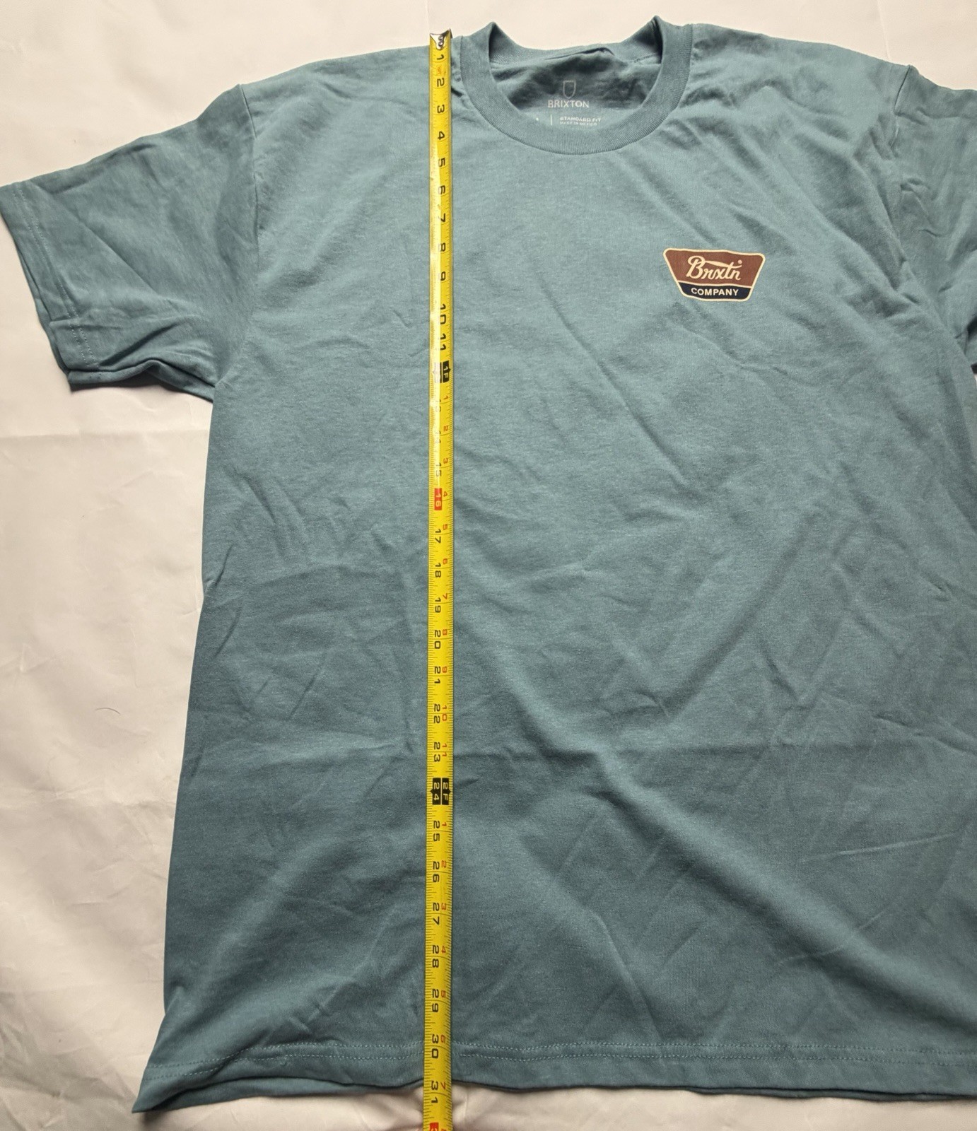 Brixton Linwood Blue NWOT Graphic Print Mens SS Shirt Sz L FREE SHIPPING B104
