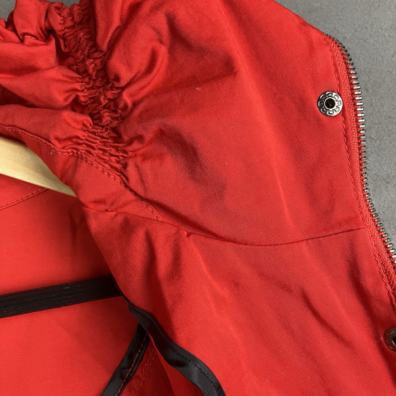 Style & Co. Women’s Size Large Red Jacket Full Zip Button Snap Outdoor Coat