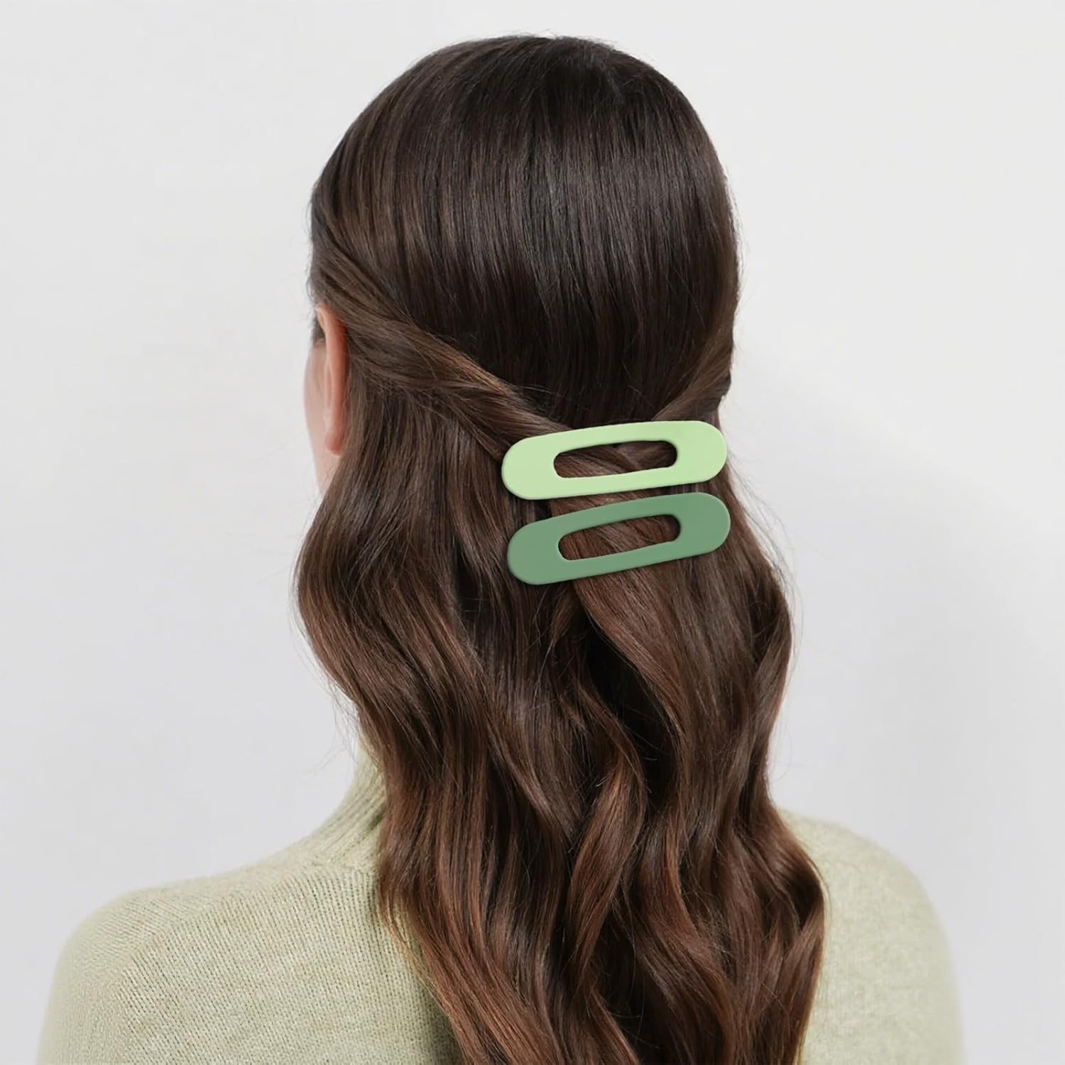 10pc Random Flat Hair Clips French Large Flat Claw Clip for Thick Thin Hair