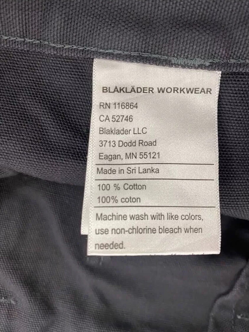 Blaklader Cotton Durable Work Wear Pants 42×30 Cordura Reinforced Pockets Rave
