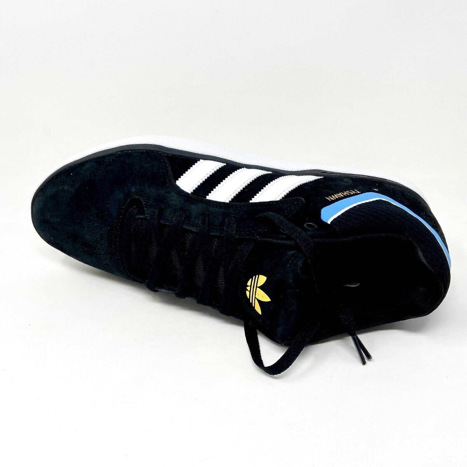 New Adidas Tyshawn Black Suede EE6076 Sneakers Authentic Size 7.5 US 7 UK 40 2/3