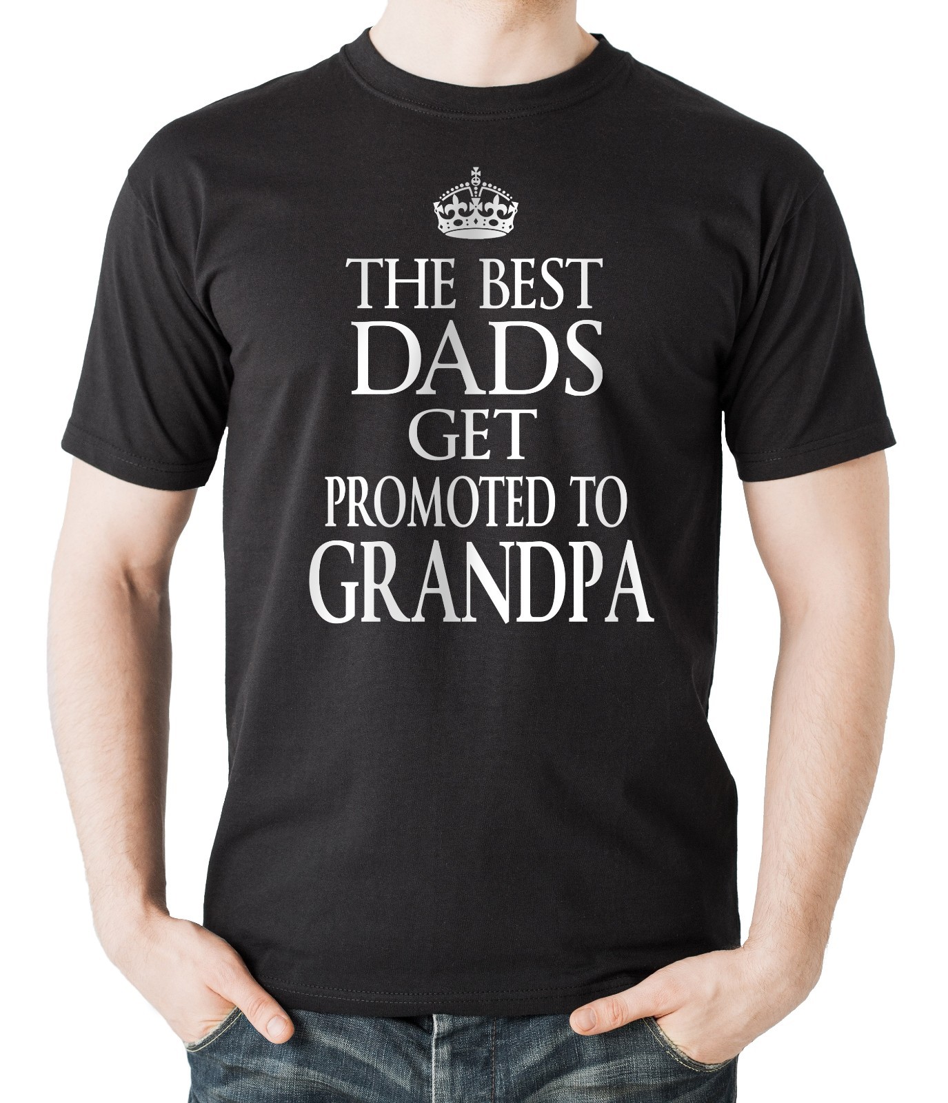 The Best DADS Get Promoted To Grandpa T Shirt Funny Gift Tshirt Shirt