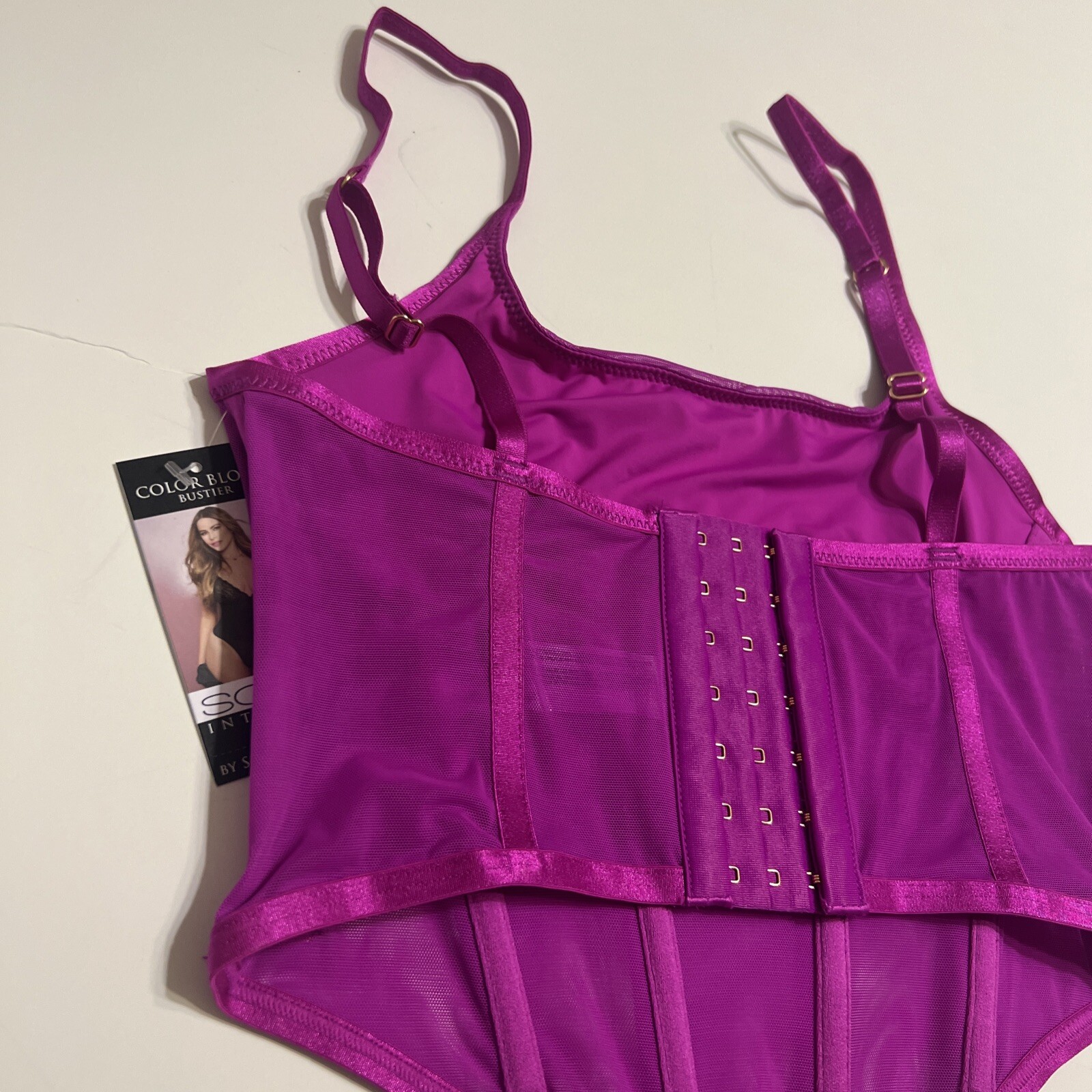 Sophia Vergara Bustier Intimates Color Block